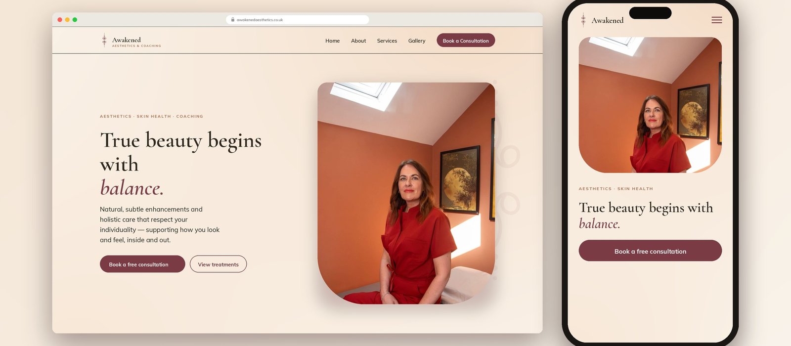 Awakened Aesthetics homepage