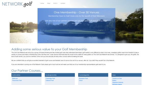 Network.Golf homepage