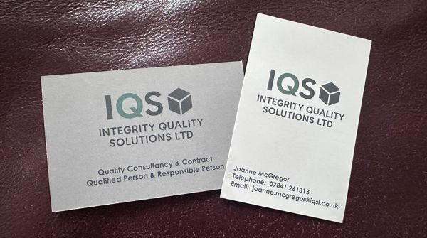 IQS business cards and brand identity design